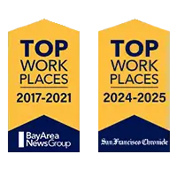 Top Places to work 2017-2021 and 2024-2025.