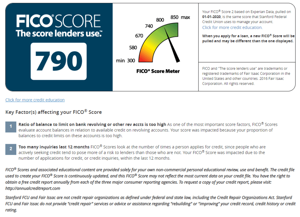 What is a FICO® score? Stanford Federal Credit Union